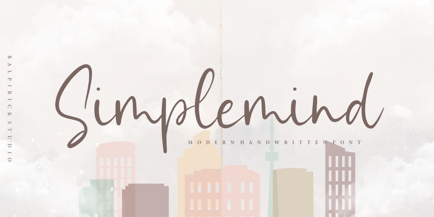 Beispiel einer Simplemind-Schriftart